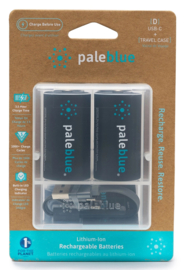 Pale Blue D oplaadbare batterijen, Li-Ion 11.100 mAh, set van 2