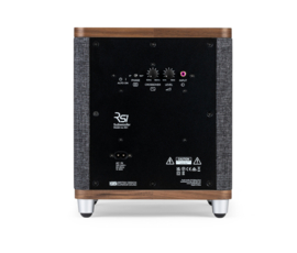 Ruark Audio RS1 subwoofer met ingebouwde versterker, Rich Walnut - Slate Grey