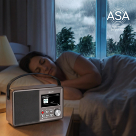 Albrecht DR 862 makkelijk te bedienen senioren digitale oplaadbare radio met DAB+, FM en Bluetooth