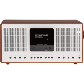 Revo SuperConnect Stereo radio met DAB+, internet, Bluetooth en Spotify, walnut silver