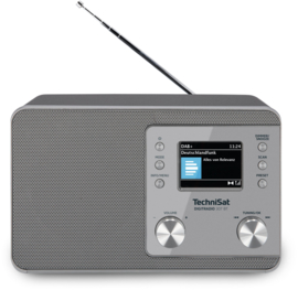 TechniSat DIGITRADIO 307 BT DAB+ en FM radio met Bluetooth audio streaming, zilver, OPEN DOOS