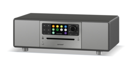 Sonoro Prestige X SO-331 stereo internetradio met DAB+, FM, CD, Spotify en Bluetooth, Graphite (matt) - Silver