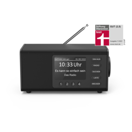 Hama DR1000 radio met DAB+ digital radio, FM en dubbel alarm