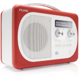 Pure Evoke D4 Mio portable DAB+ en FM radio met Bluetooth, Scarlet