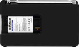 TechniSat DigitRadio 1 ASA portable DAB+ en FM radio met  oplaadbare accu, zwart-zilver