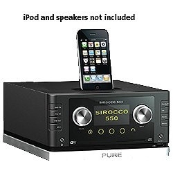 Pure Sirocco 550 Console WIFI / DAB+ / FM / CD / USB / iPod HiFi systeem