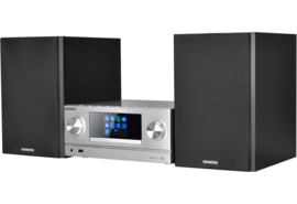 Kenwood M-9000S stereo smart Hi-Fi systeem met DAB+ en FM radio, internetradio, CD, USB, Bluetooth en Spotify, zilver