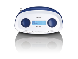 Lenco SCD-69BU Portable DAB+ en FM radio met CD en USB speler, blauw