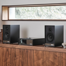Ruark Audio R610 high end stereo muziek console, Satin Charcoal lak