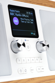 Pure Evoke H6 draagbare DAB+, FM en Bluetooth stereo radio, eiken