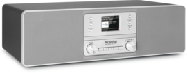 TechniSat DigitRadio 380 CD IR stereo tafelradio met internet, DAB+ digital radio, CD, Spotify en USB, zilver