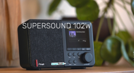 Pinell Supersound 102W DAB+ radio met FM, wifi internet en Bluetooth