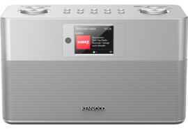 Kenwood CR-ST100S stereo smart radio systeem met DAB+, internetradio, USB, Bluetooth en Spotify, zilver