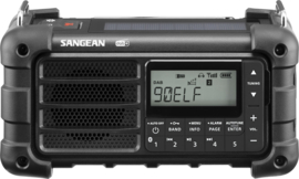 Sangean MMR-99DAB FM, DAB+ en Bluetooth nood radio met zonnepaneel en dynamo, Midnight Black