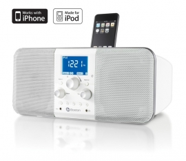 Boston Horizon Duo-i PLUS (AM/FM radio met iPod / iPhone Dock, Wit)