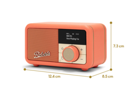 Roberts Revival Petite 2 mini DAB+ en FM radio met Bluetooth ontvangst, Pop Orange