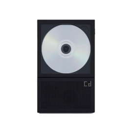 km5 Instant Disc Audio Cp2 - draadloze CD speler met accu en Bluetooth, met ingebouwde luidspreker, zwart