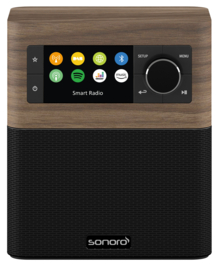 sonoro STREAM X internetradio met DAB+, FM, Bluetooth en USB, walnut-black