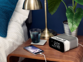 Pure Siesta S6 Luxe DAB+ en FM wekker radio met Bluetooth, Polar White