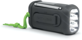 Muse MH-08 MB nood radio op zonne-energie en zaklamp, met Bluetooth ontvangst