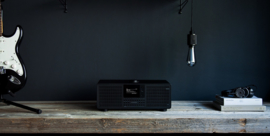 Revo SuperSystem stereo internetradio met Bluetooth, Spotify, USB en DAB+, walnoot-zwart