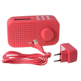Tiny Audio Ami robuuste portable DAB+ en FM radio, rood