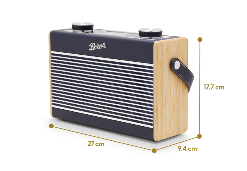 Roberts Rambler Max internetradio, DAB+, FM, USB, Spotify, Deezer en Bluetooth,  Navy Blue
