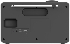 Kenwood CR-M70DAB oplaadbare draagbare SENIOREN radio met DAB+, FM, USB en Bluetooth, WIT