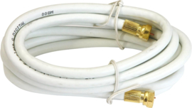 Antenne kabel met vergulde F-connector male, 250 cm
