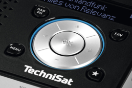 TechniSat DigitRadio 1 ASA portable DAB+ en FM radio met  oplaadbare accu, zwart-zilver