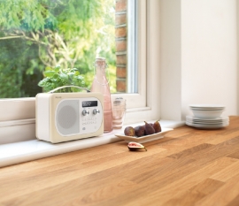 Pure Evoke D4 Mio portable DAB+ en FM radio met Bluetooth, Almond
