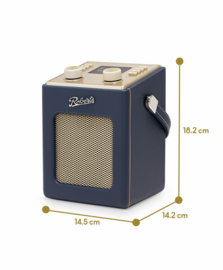 Roberts Revival Mini 2 draagbare DAB+ FM radio met Bluetooth ontvangst, Midnight Blue