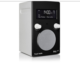 Tivoli Audio Model PAL+ BT oplaadbare radio met DAB+, FM en Bluetooth, zwart-wit