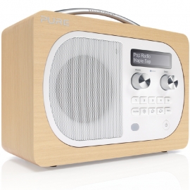 Pure Evoke D4 portable digitale DAB+ FM radio met Bluetooth, maple