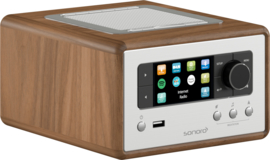 sonoro RELAX SO-810 V2 internetradio met WIFI, LAN, DAB+, FM, Spotify, Bluetooth en USB, walnut