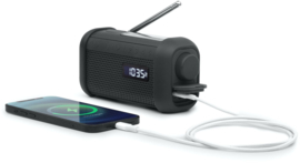 Muse MH-08 MB nood radio op zonne-energie en zaklamp, met Bluetooth ontvangst