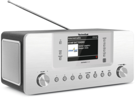 TechniSat DigitRadio 574 IR stereo tafelradio met WIFI internet, DAB+ digital radio, USB, zilver