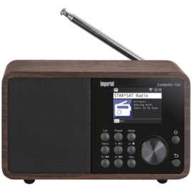 Imperial DABMAN i160 hybride internetradio met USB, Bluetooth, DAB+ en FM, walnoot