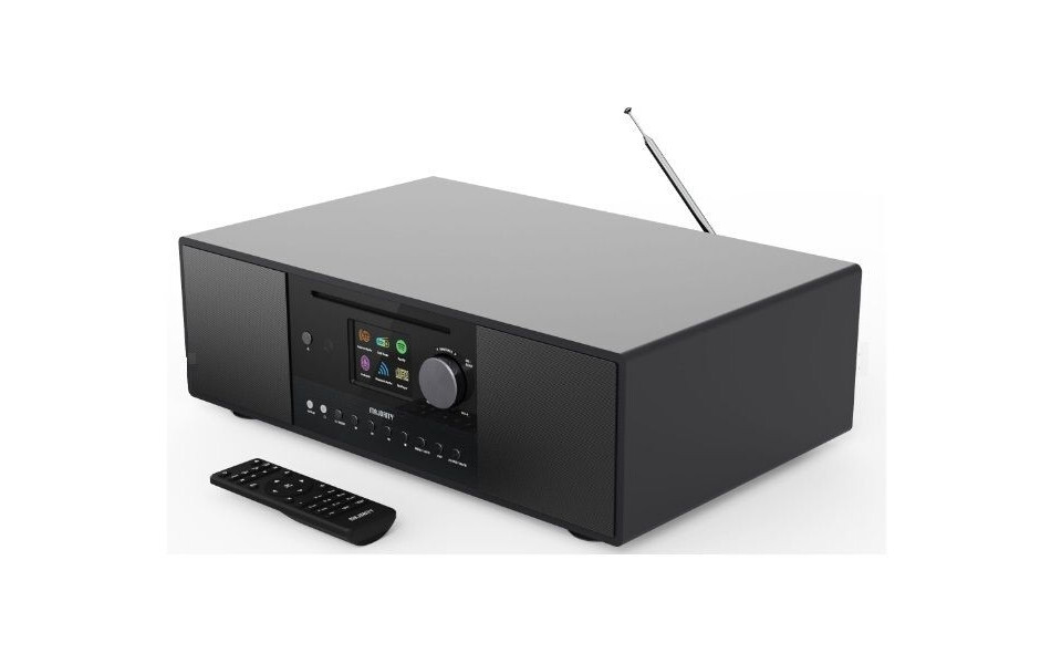 Majority Audio Quadriga stereo alles-in-1 radio met internetradio, DAB+, FM, CD, USB, Spotify en Bluetooth