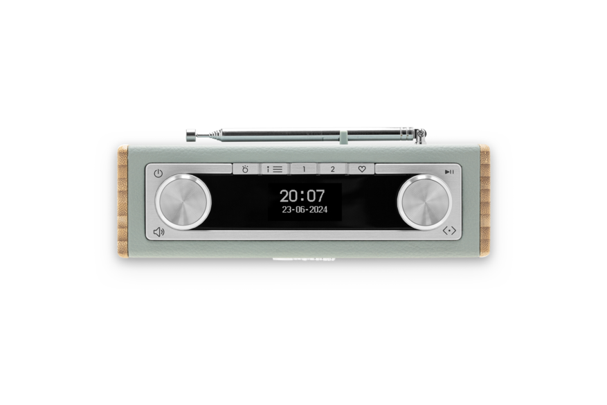 Roberts Rambler Uno retro DAB+ radio met FM en Bluetooth, Duck Egg Blue
