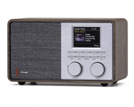 Pinell Supersound 201W DAB+ radio met internet, Spotify Connect en Bluetooth, walnoot