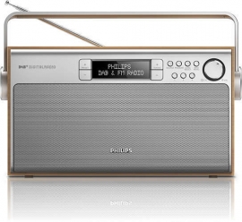 Philips AE5220/12 retro stereo DAB+ en FM portable radio