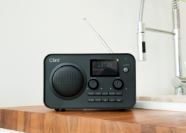 Clint Digital L1 DAB+ en FM radio met Bluetooth audiostreaming, zwart