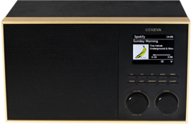 Geneva DeCon S internet, DAB+ en FM radio met Spotify en Bluetooth, zwart - koper