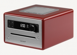 Sonoro tafelradio met DAB+ en FM, CD speler, USB en Bluetooth, rood