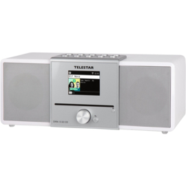 Telestar DIRA S 32i CD stereo radio met CD, DAB+, FM, Bluetooth, USB en Internet, wit