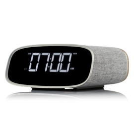 View Quest Lark DAB+ wekkerradio met FM en Bluetooth, Light Grey Oak