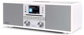 TechniSat DigitRadio 650 alles in 1 stereo hifi audio radio met DAB+ en FM ontvangst, internet radio, CD-speler en Bluetooth streaming, wit