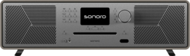 sonoro MEISTERSTÜCK II GEN.2 stereo hifi all-in-one muzieksysteem met CD speler - Sandstone - Satin Grey Limited Edition