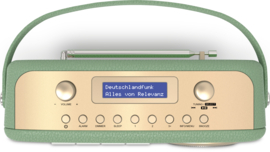 Technisat Transita 130 retro oplaadbare draagbare DAB+ en FM radio met Bluetooth, groen